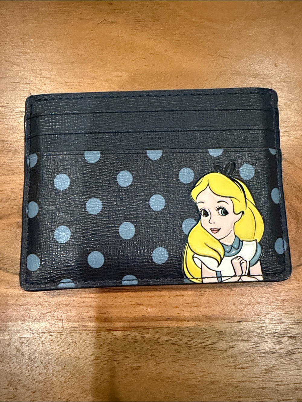 Alice Cartoon Polka Dot Card Holder